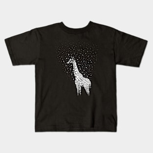 Hollow-Albino Giraffe Kids T-Shirt